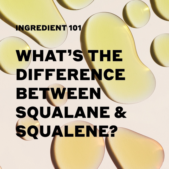 Volition Beauty's Ingredient 101: Squalene vs Squalane