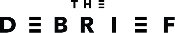 The debrief logo